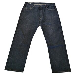 Levi's 501 Original Fit Black Wash Jeans‎ W42 L32 Mens Denim Cotton Button Fly
